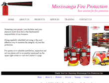 Tablet Screenshot of mississaugafireprotection.com